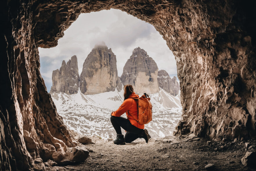 Abisko Hike Foldsack in de Dolomieten