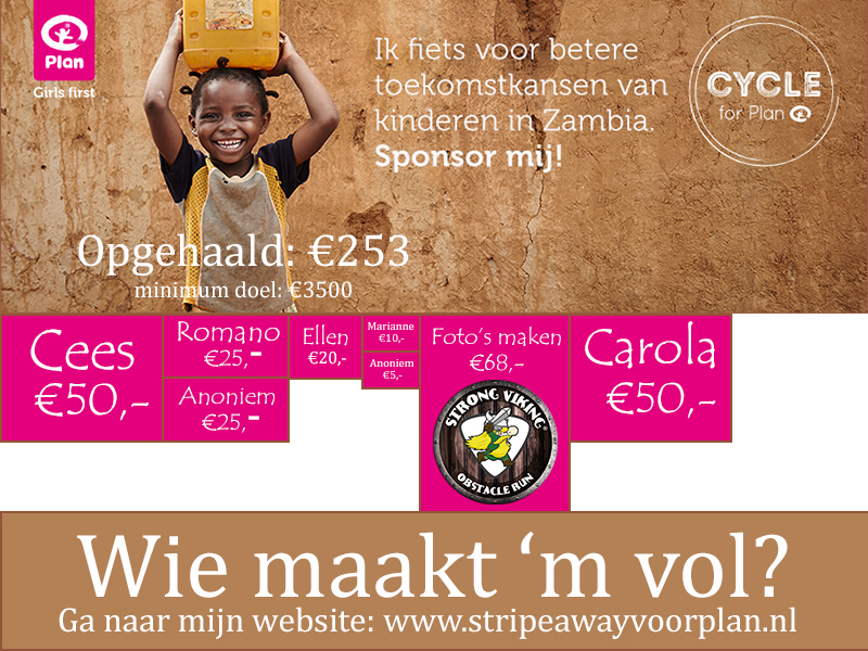 cycle for plan, trainen, plan nederland, goede doel, sponsering