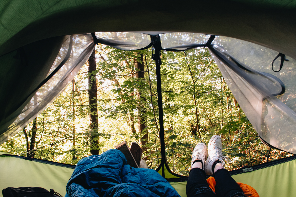 Boomtent in de Eifel 